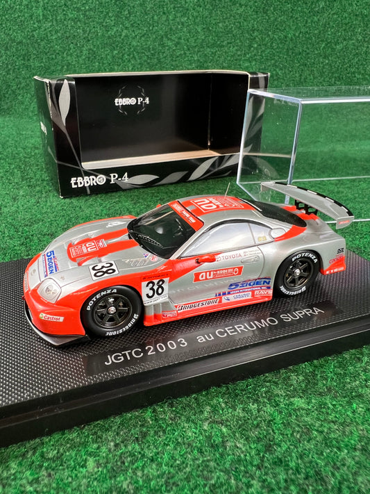 EBBRO P-4 auKDDI Cerumo Toyota Supra #38 2003 1/43 Scale Diecast