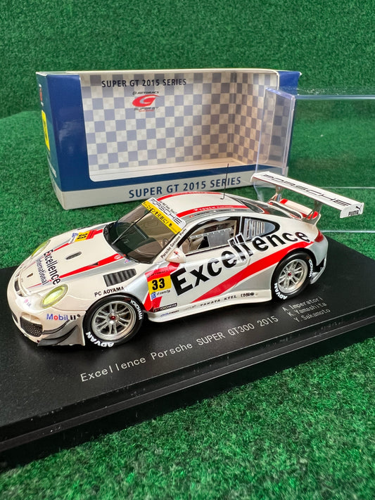 EBBRO - SUPER GT 2015 Excellence Porsche 911 GT300 No. 33 1/43 Scale Diecast