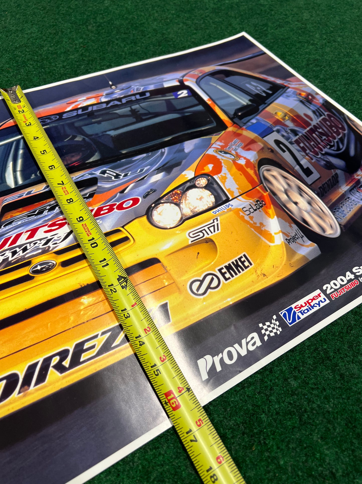 Super Taikyu Fujitsubo 2004 Subaru Impreza WRX STI Race Poster