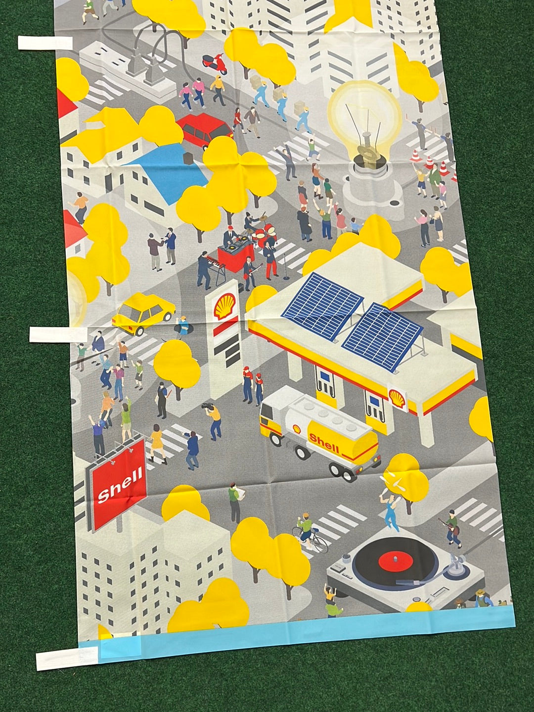 SHELL - Japan Electricity & Service Station Promotional Advertising Nobori Banner