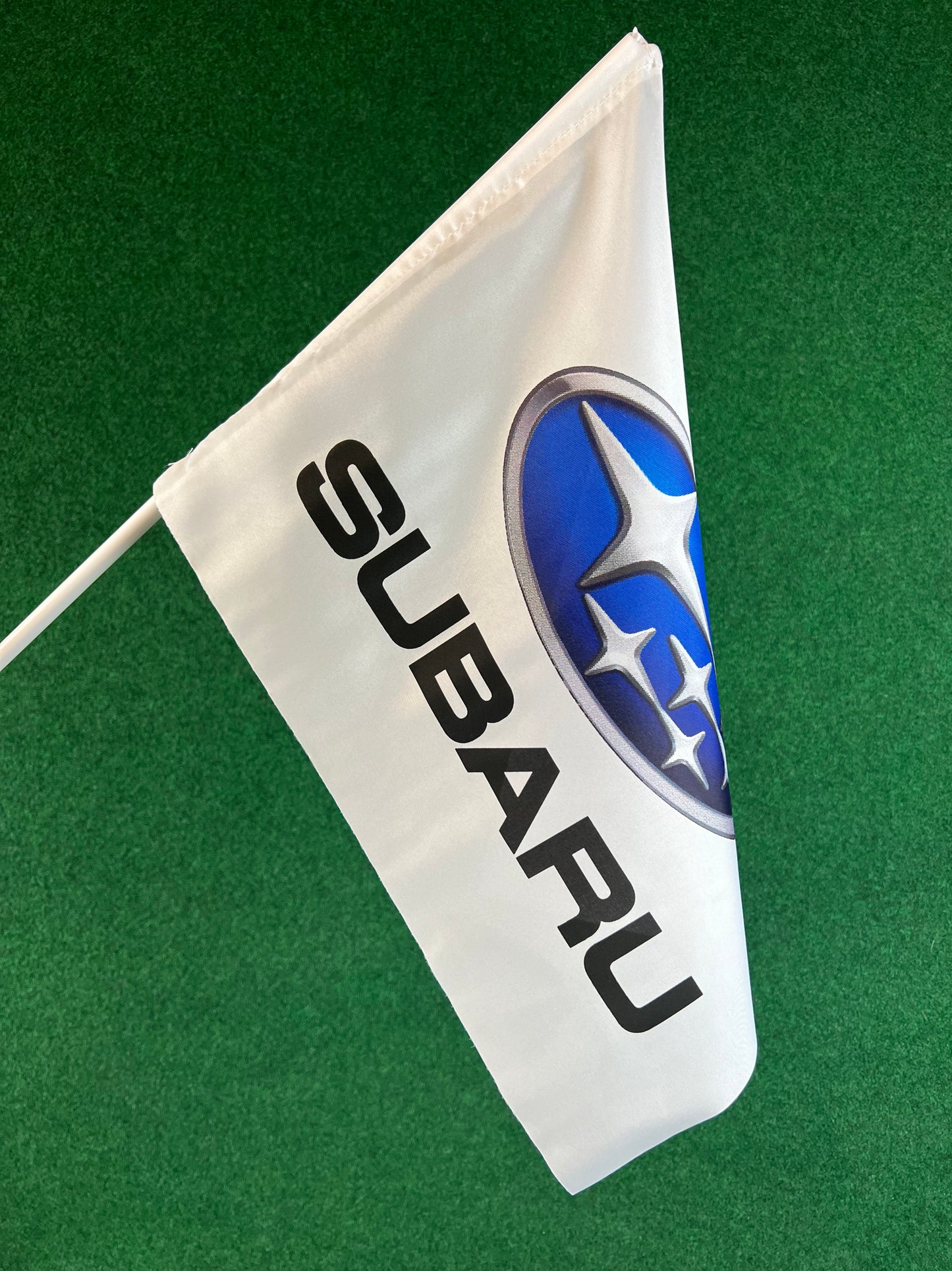 Subaru - Logo and Font Race Day Flag with Pole