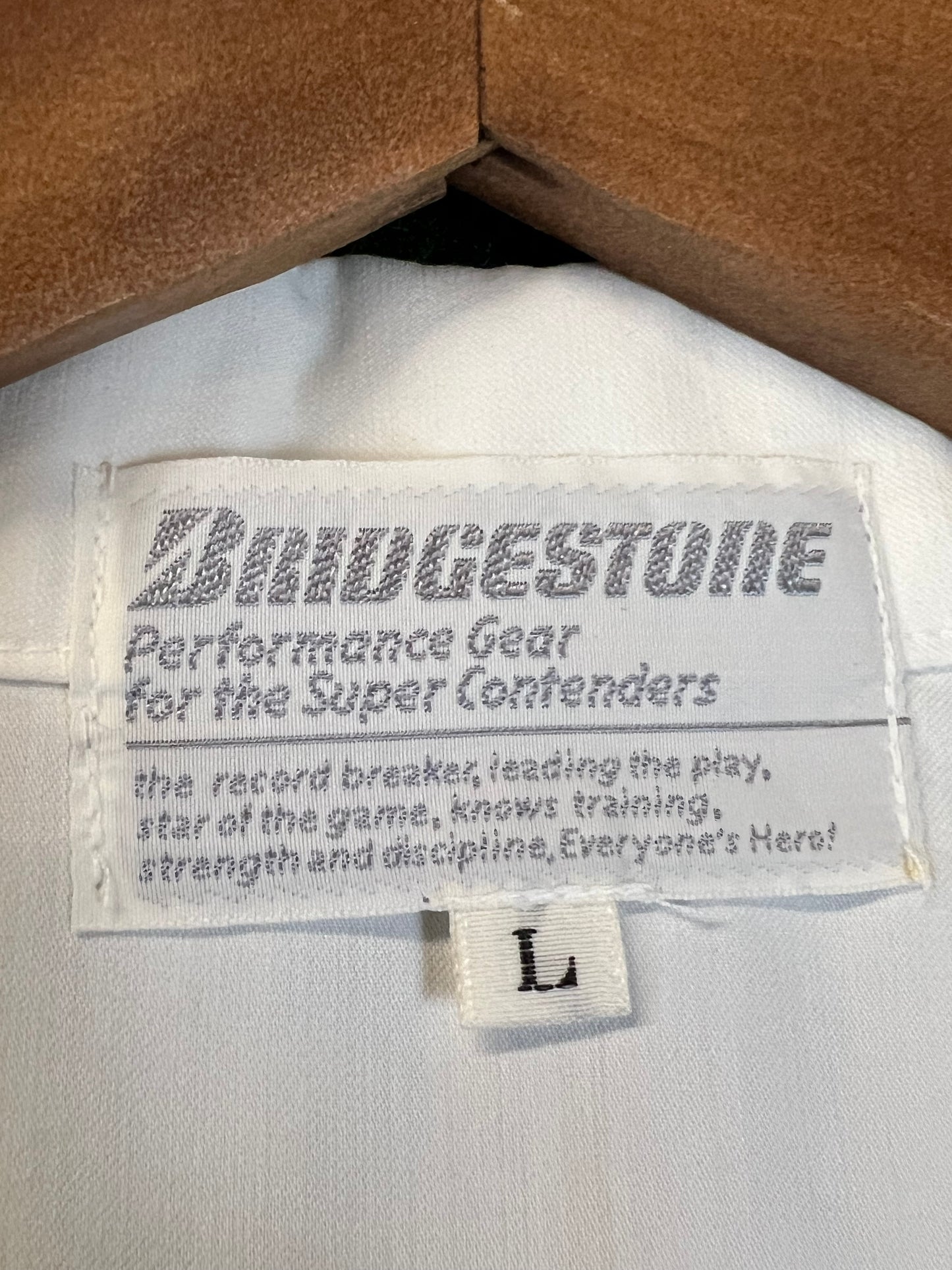 Bridgestone - Hyper RV Tennis Racket Windbreaker Vintage Cloth Zip Up Jacket