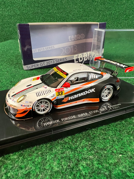 EBBRO - Super GT 2013 Hankook Porsche 911 GT300 No. 33 1/43 Scale Diecast