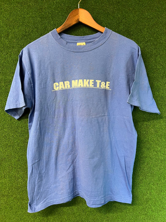 VERTEX - Car Make T&E Vintage Blue T-Shirt