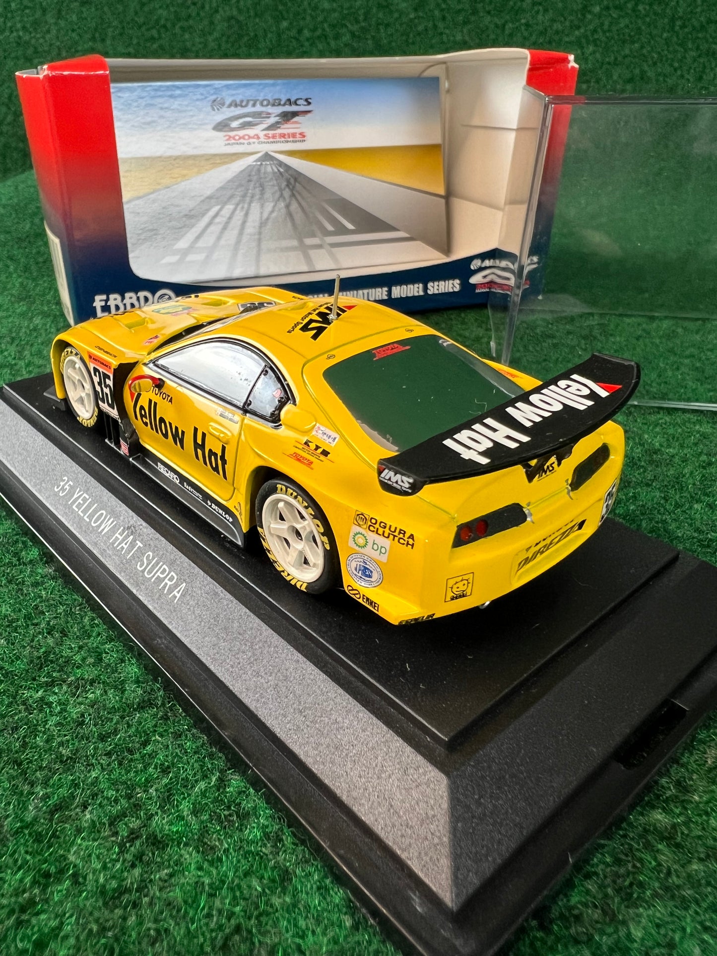 EBBRO - 2004 JGTC Yellow Hat YMS Toyota Supra 1/43 Scale Diecast