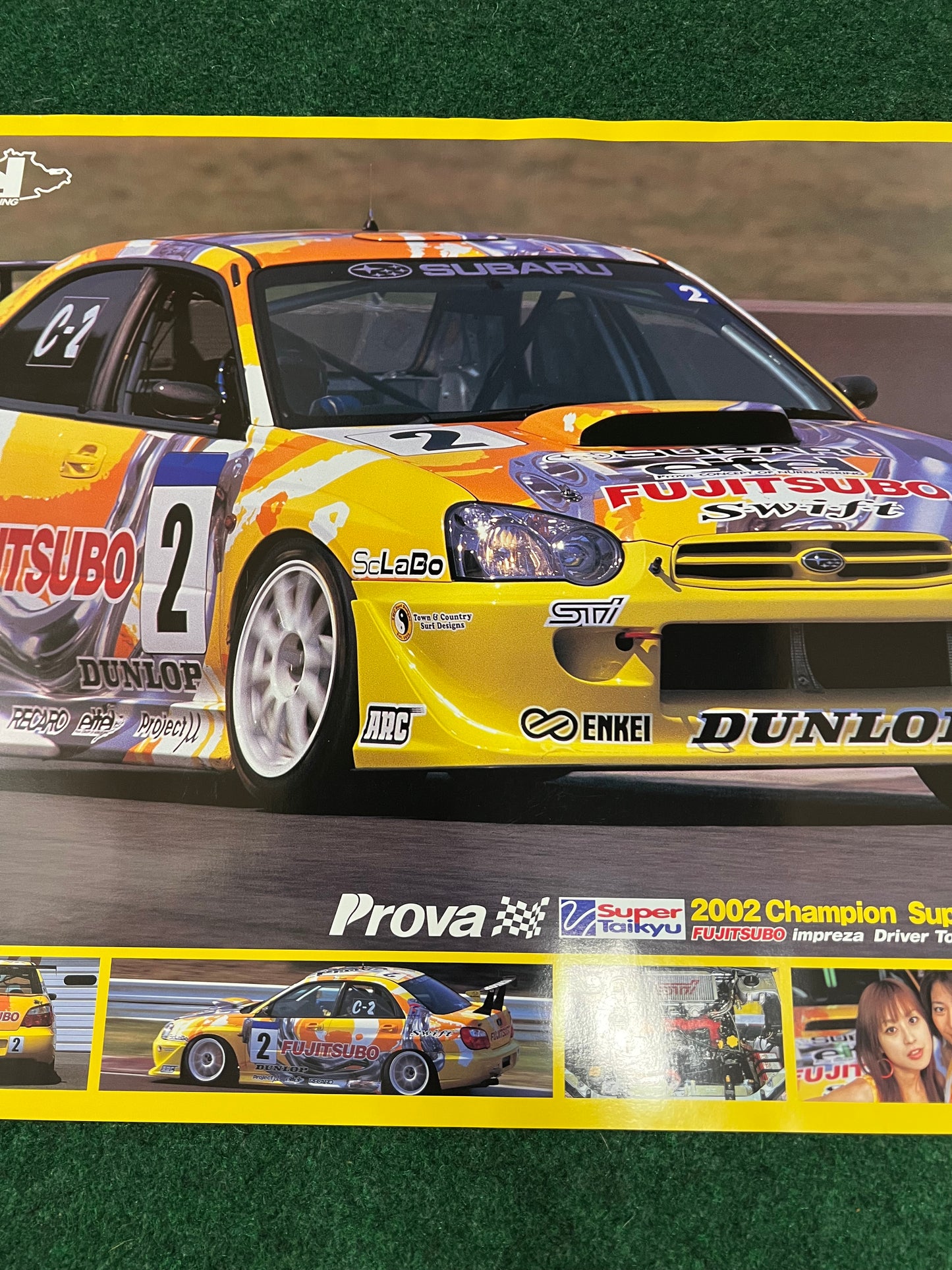 Super Taikyu Fujitsubo 2002 Subaru Impreza WRX STI Race Poster