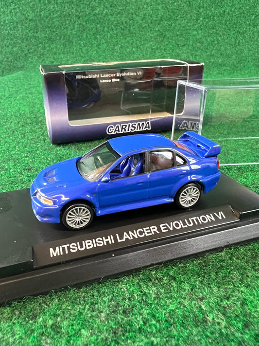 CARISMA - Mitsubishi Lancer Evolution VI (Blue) 1/64 Scale Diecast