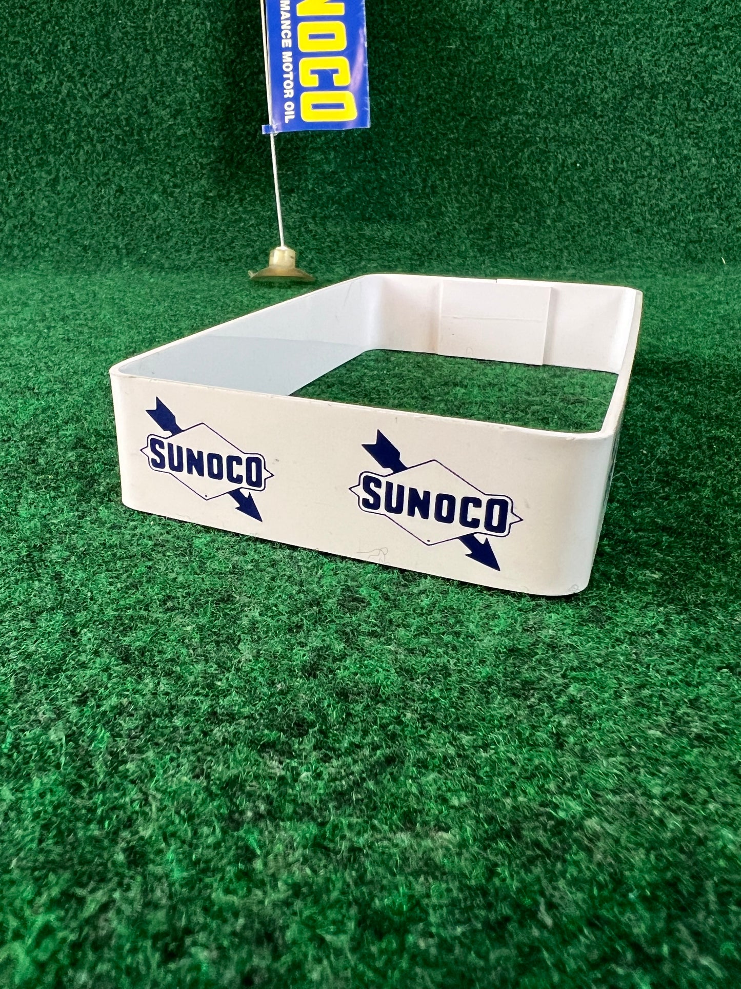 SUNOCO Oil Can Stand and Mini Nobori Advertising Flag