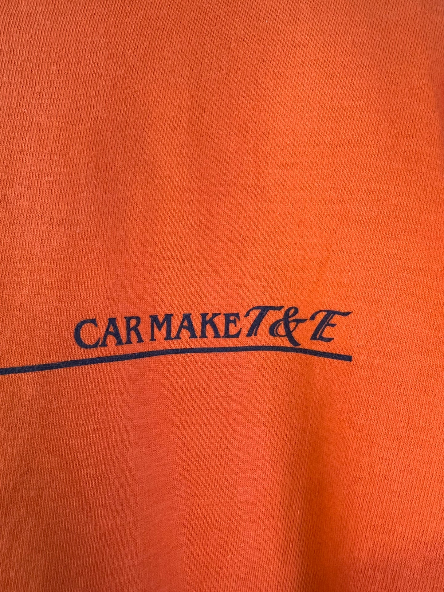 VERTEX - Car Make T&E Vintage Orange T-Shirt