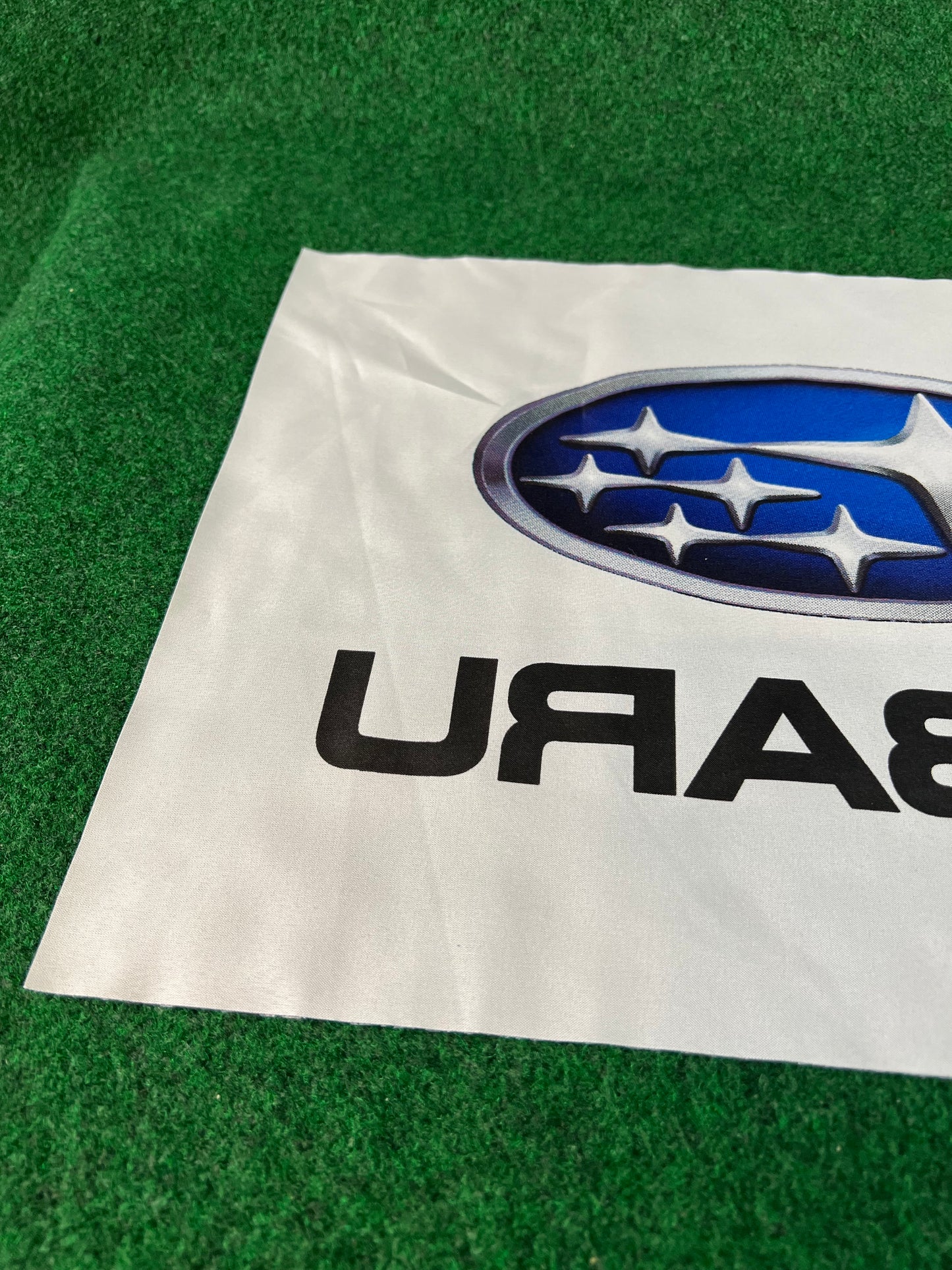 Subaru - Logo and Font Race Day Flag w/o Pole