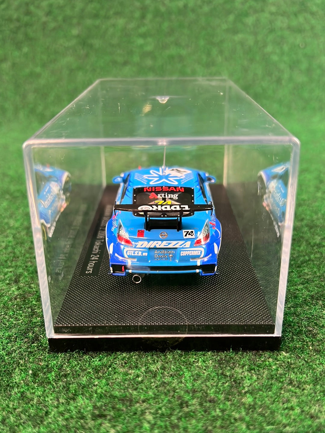 EBBRO Racing Collection: Arabian Oasis Nissan Fairlady Z Z33 - Tokachi 24 Hours Version 1/43 Scale Diecast