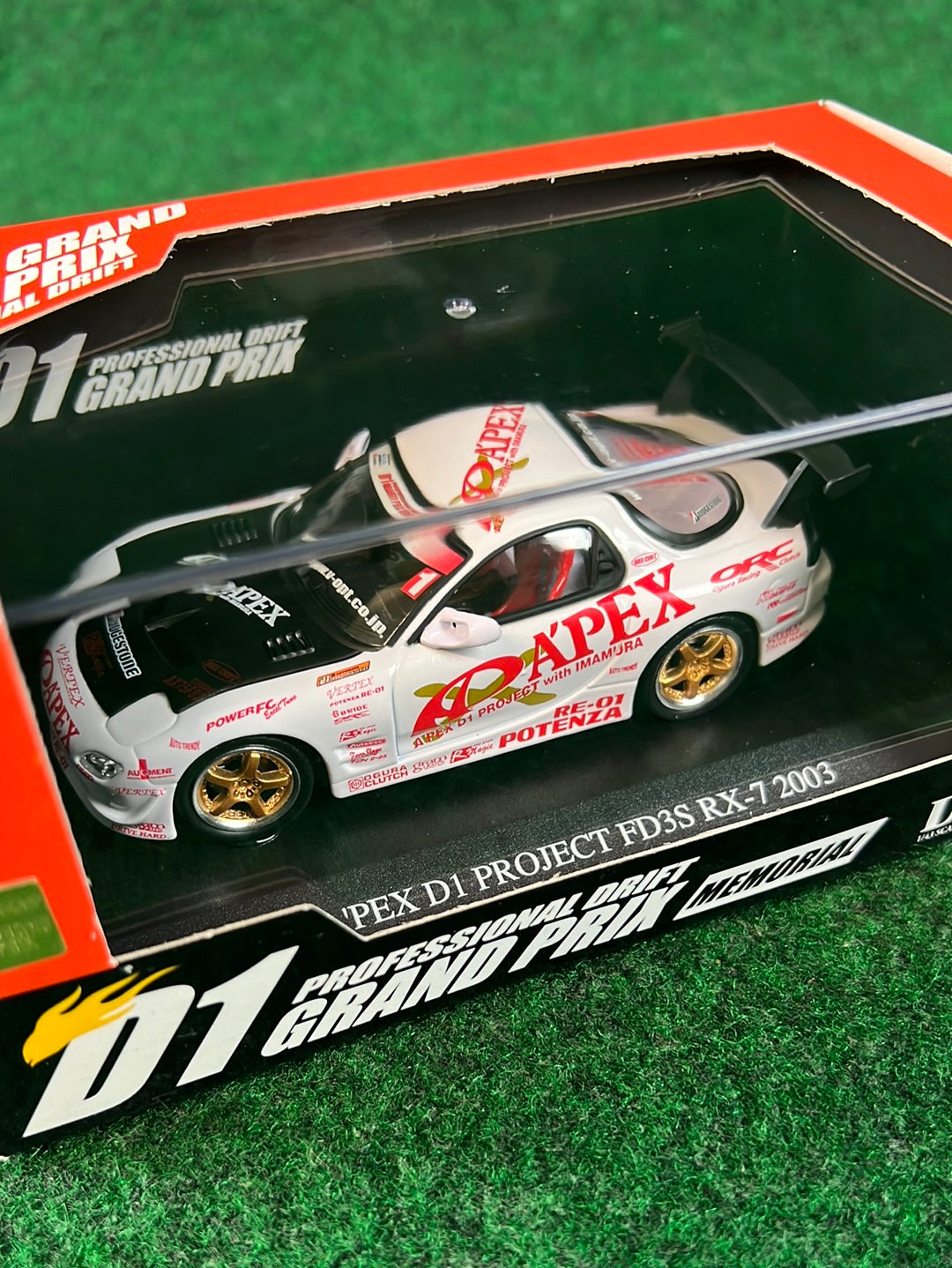 DISM D1 Grand Prix Memorial - 2003 A’pexi Mazda RX-7 1/43 Scale Diecast