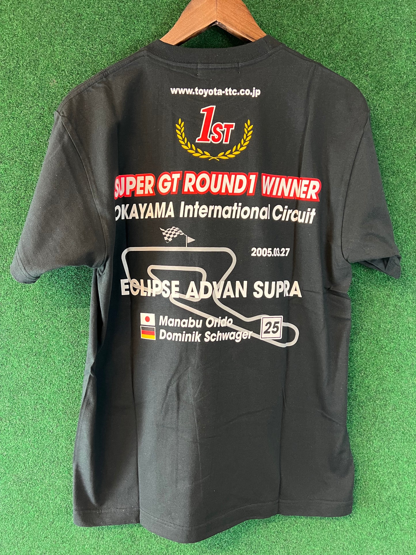 SuperGT Eclipse Advan Toyota Supra 2005 Round 1 Victory T-Shirt