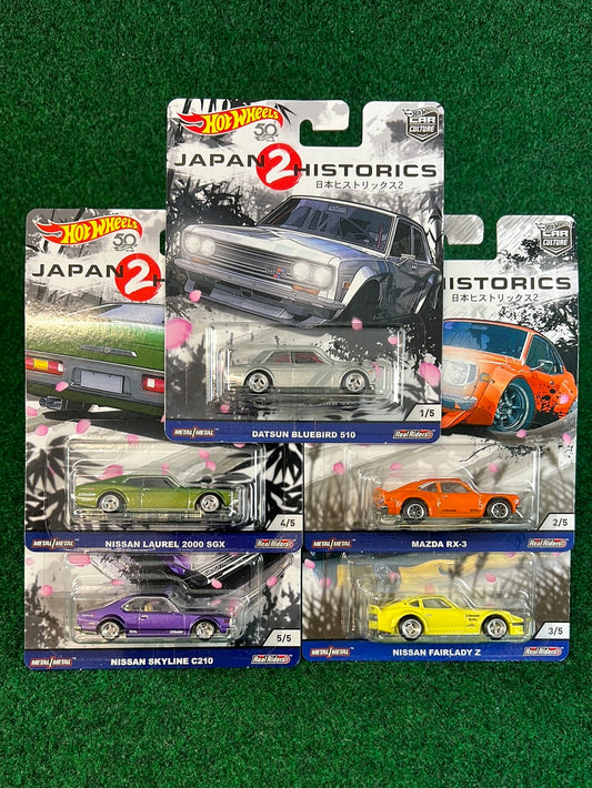 Hot Wheels 50th Anniversary - Car Culture: Japan Historics 2 - Complete Set