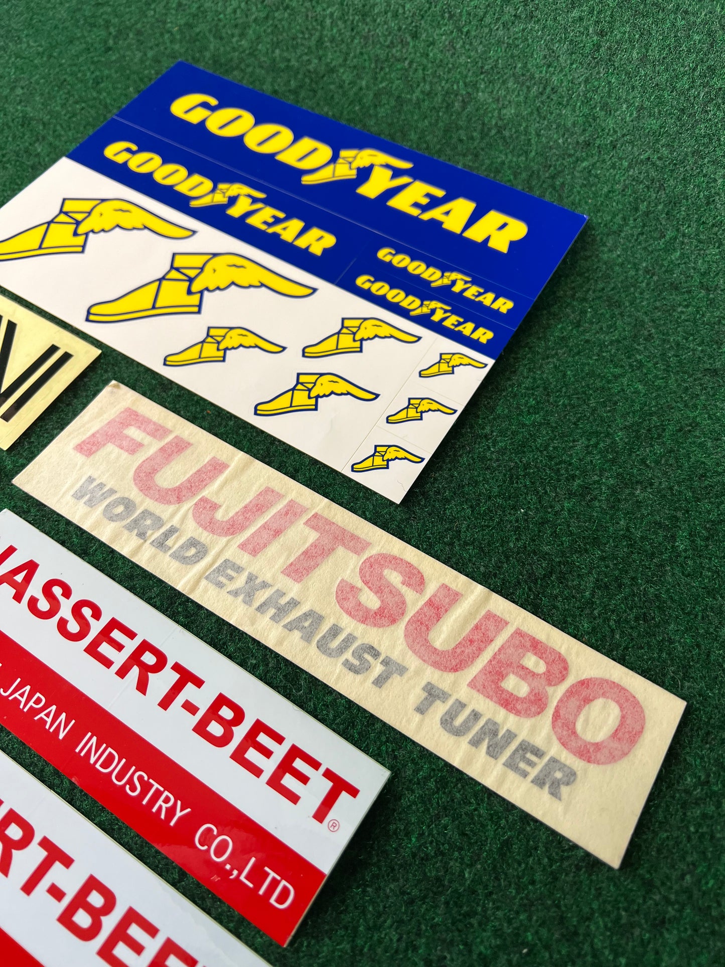 TEIN, Denso, Goodyear, BP, Fujitsubo, ALPINE, BEET Sticker Set