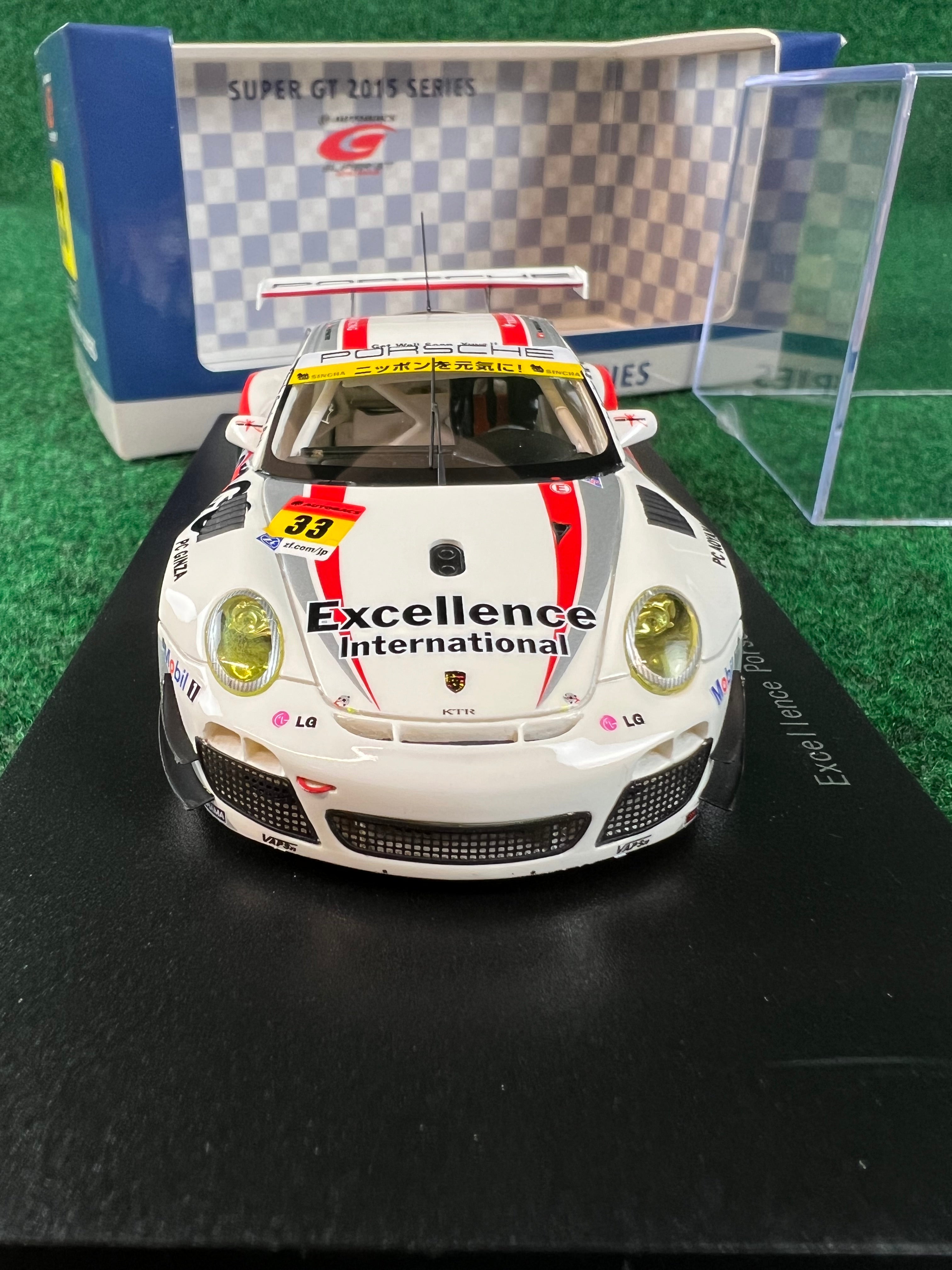 EBBRO - SUPER GT 2015 Excellence Porsche 911 GT300 No. 33 1/43 Scale Diecast