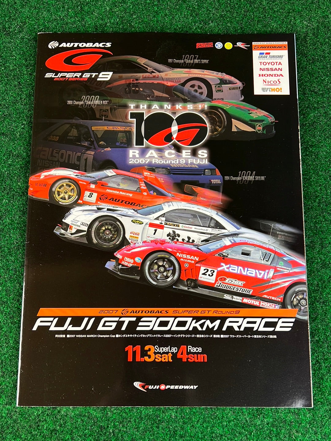 2007 AUTOBACS SuperGT Fuji Speedway GT Round 9 Official Race Program and  Towel Set