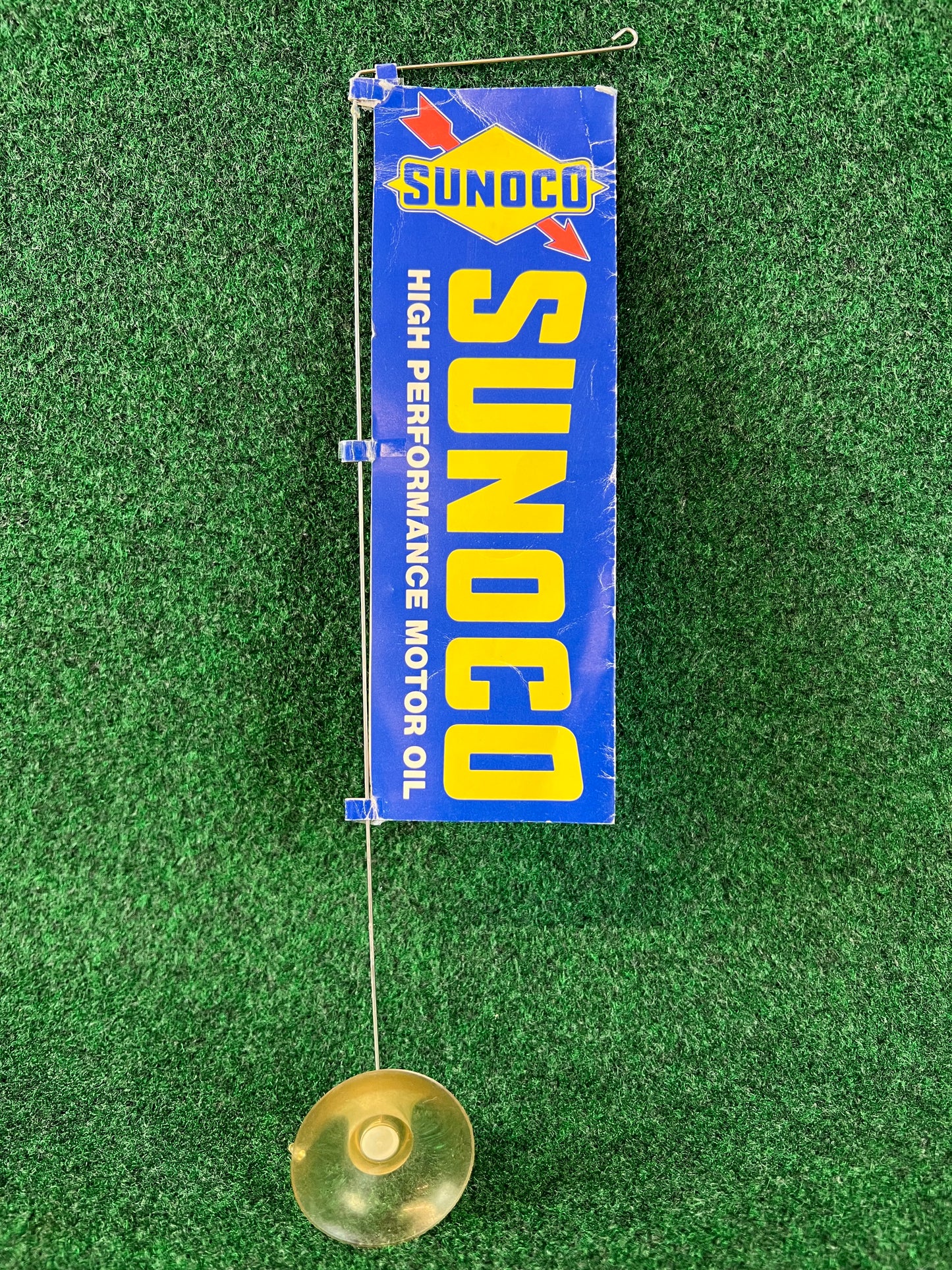 SUNOCO Oil Can Stand and Mini Nobori Advertising Flag