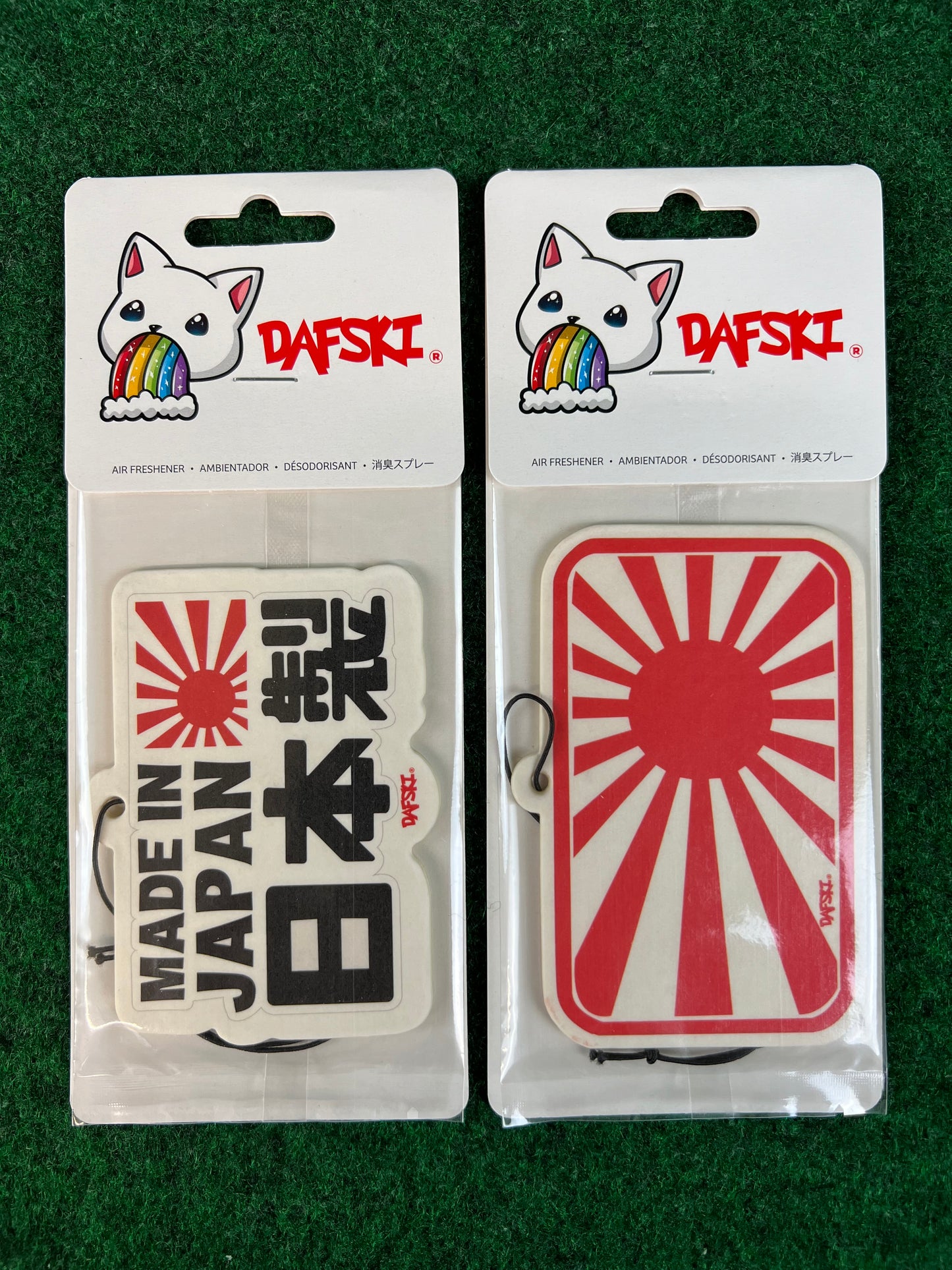 DAFSKI -  Made in Japan & Rising Sun Hanging Air Freshener Set