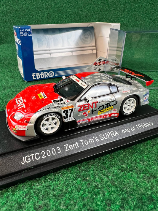 EBBRO - 2003 Zent Tom's Toyota Supra 1/43 Scale Diecast