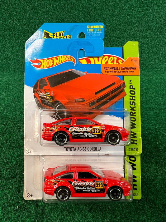 Hot Wheels - GReddy Toyota Corolla AE86 Set of 2