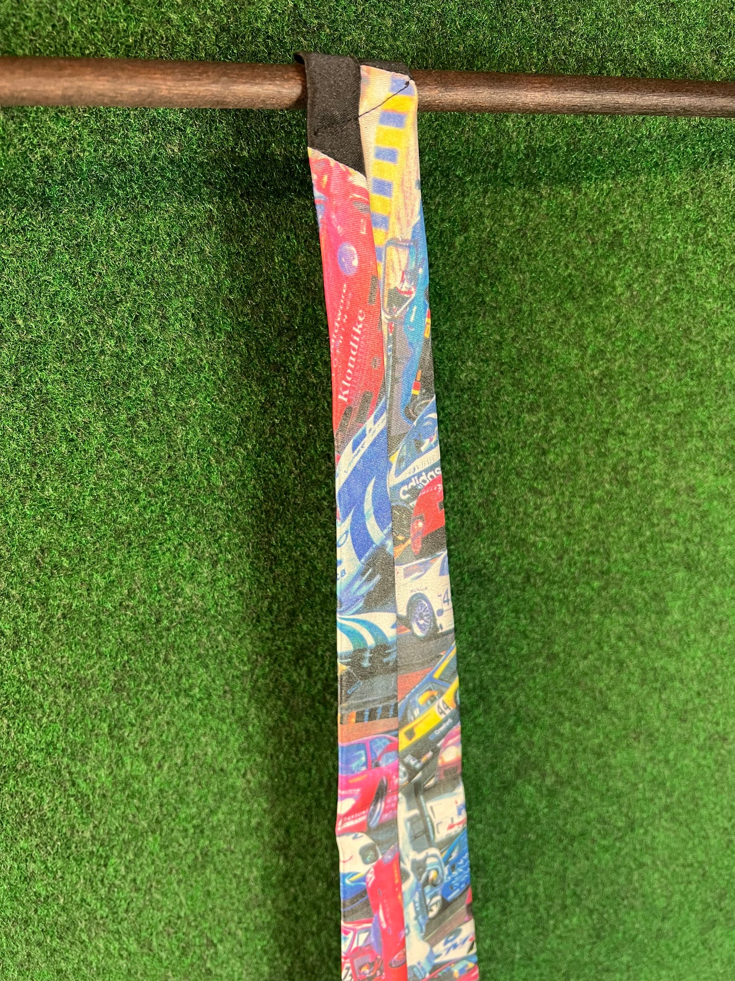 24 Hours of LeMans 1996 - Vintage Racecar Image Collage Neck Tie