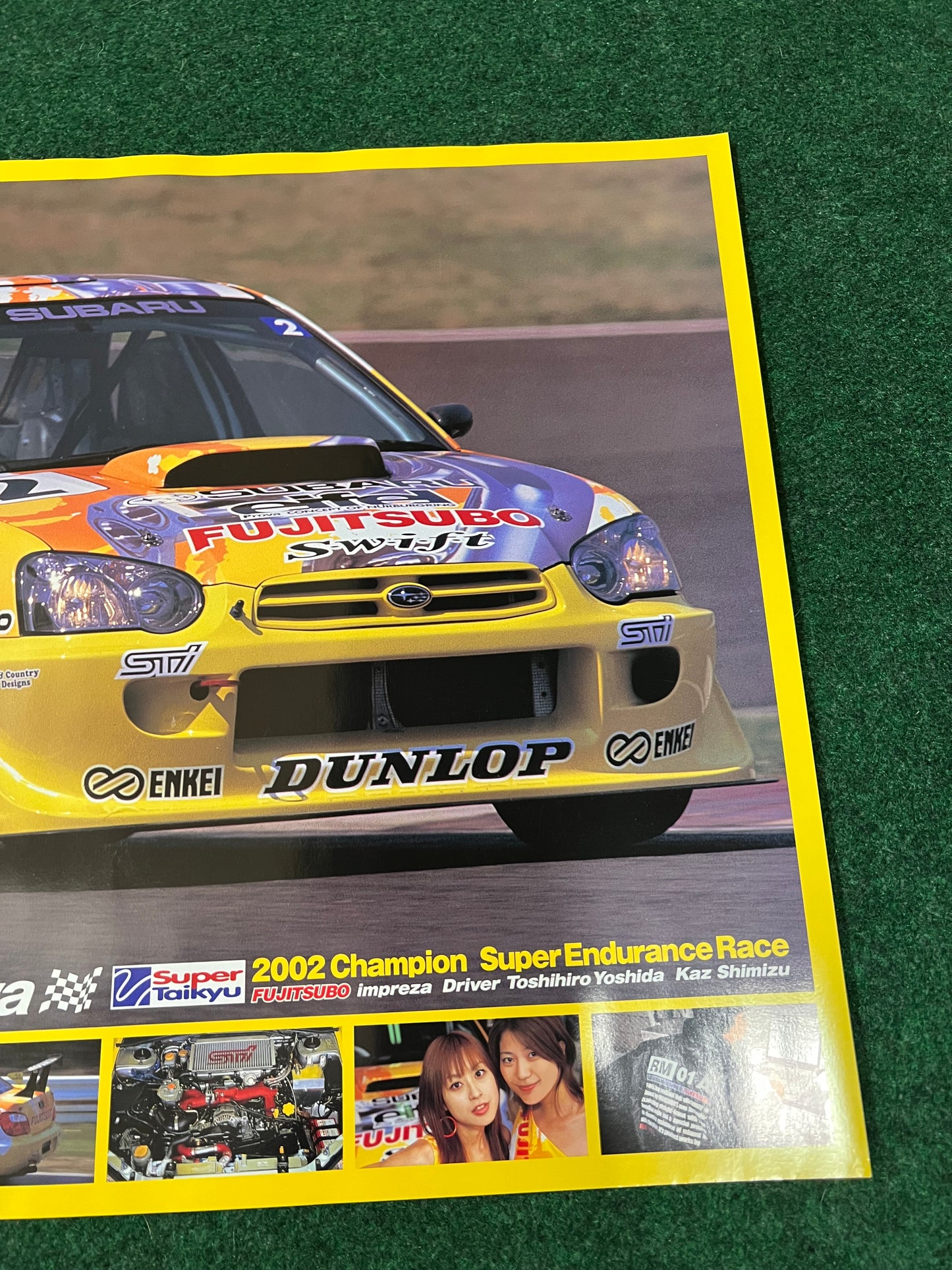 Super Taikyu Fujitsubo 2002 Subaru Impreza WRX STI Race Poster