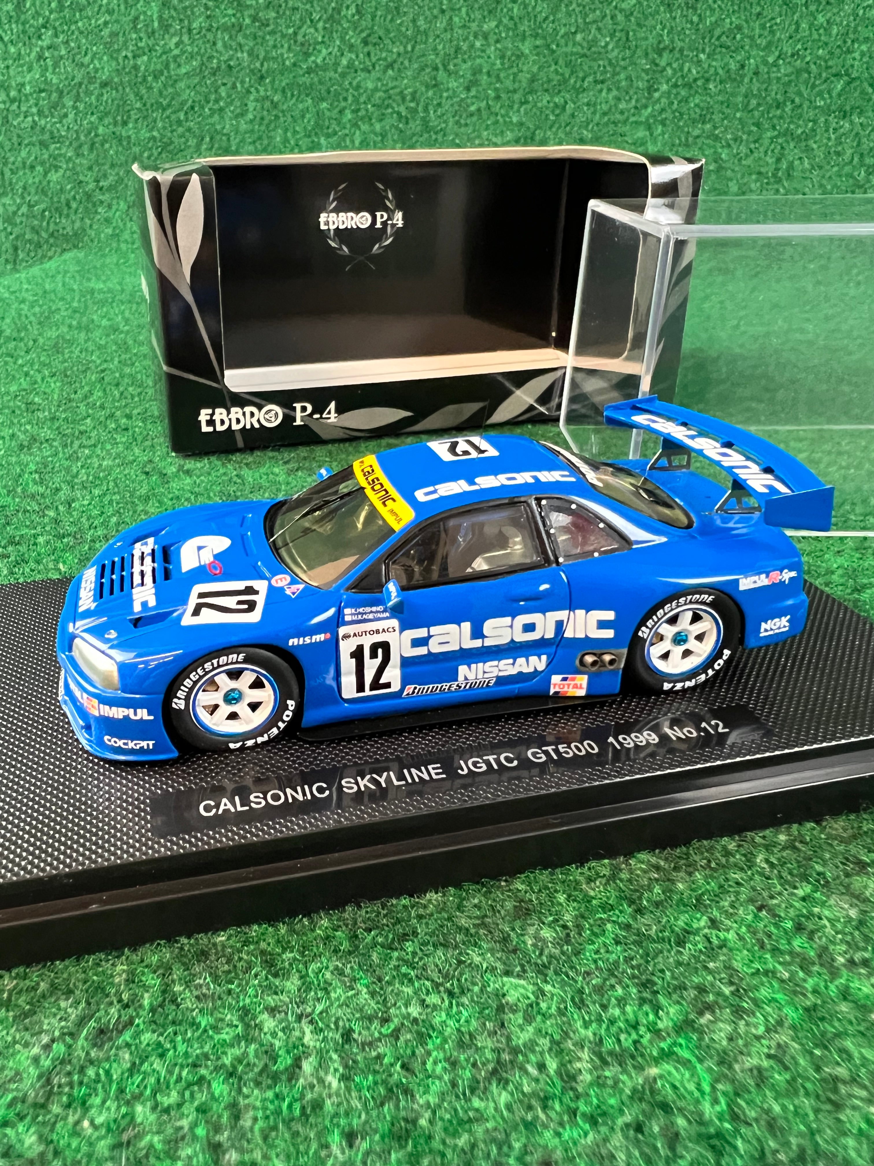 EBBRO P-4 - JGTC 1999 Calsonic Nissan Skyline R34 GTR 1/43 Scale Diecast