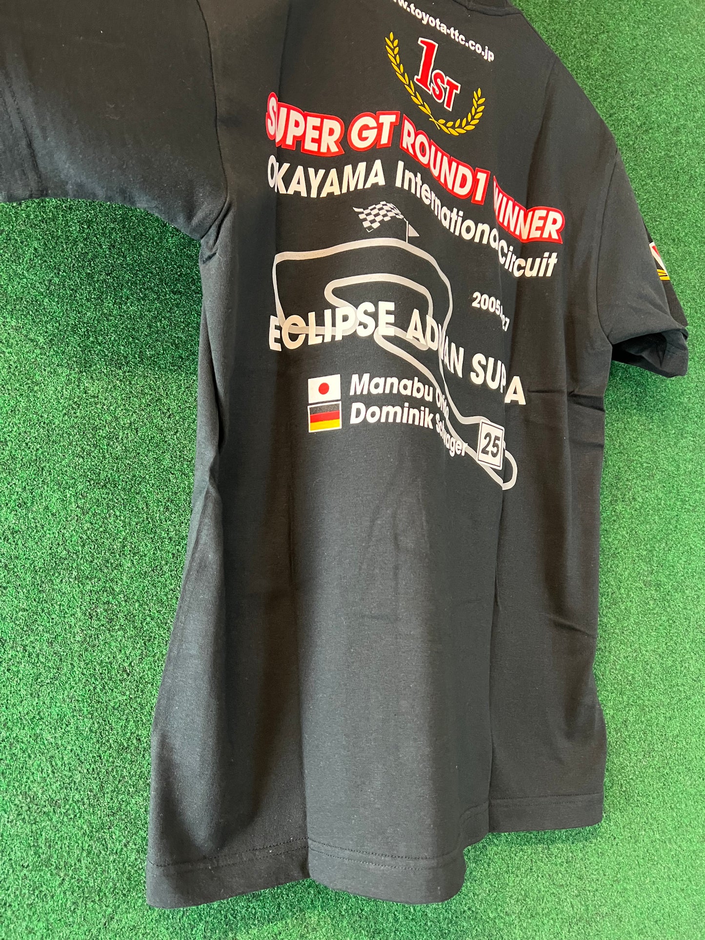 SuperGT Eclipse Advan Toyota Supra 2005 Round 1 Victory T-Shirt