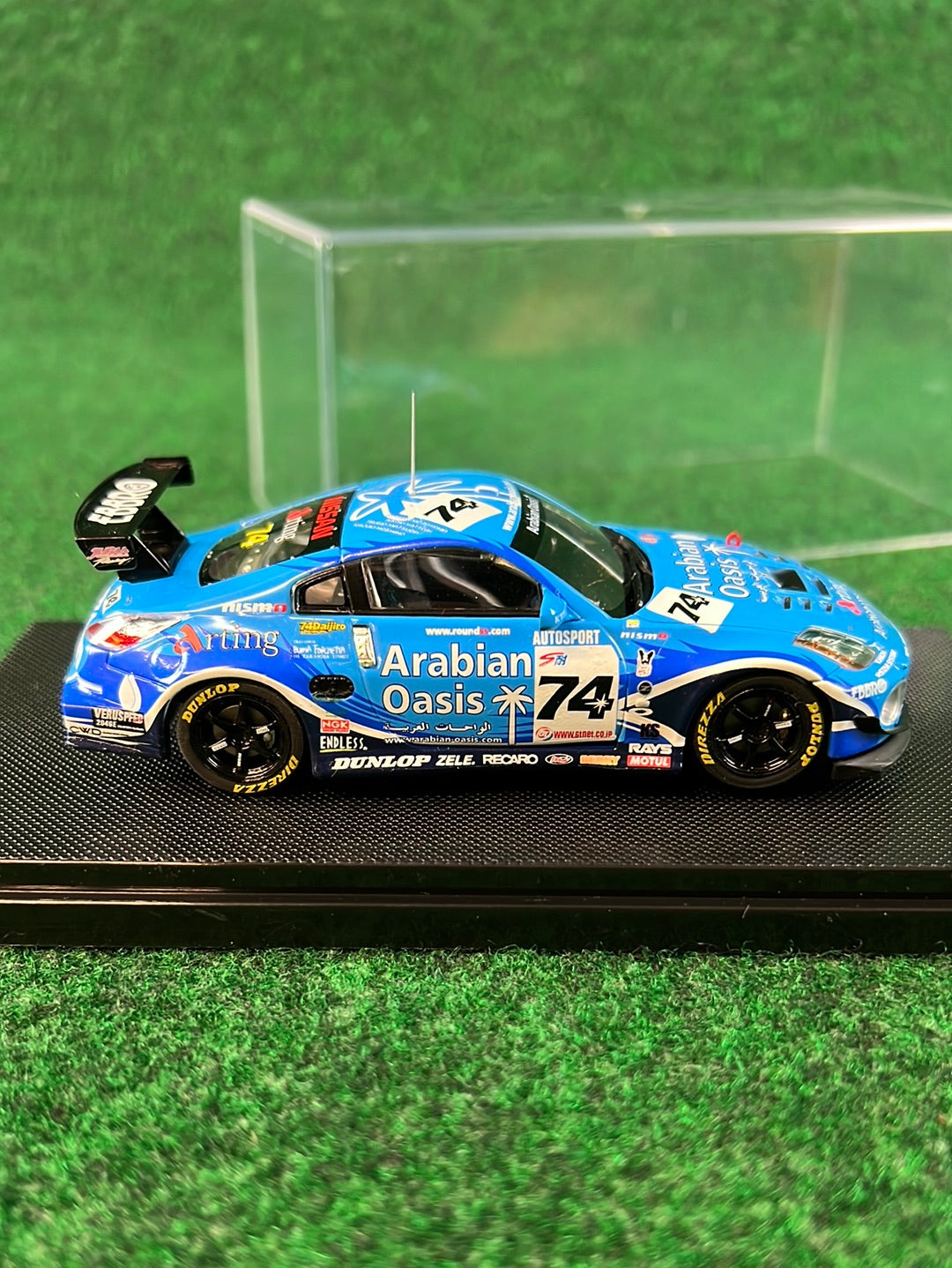 EBBRO Racing Collection: Arabian Oasis Nissan Fairlady Z Z33 - Tokachi 24 Hours Version 1/43 Scale Diecast