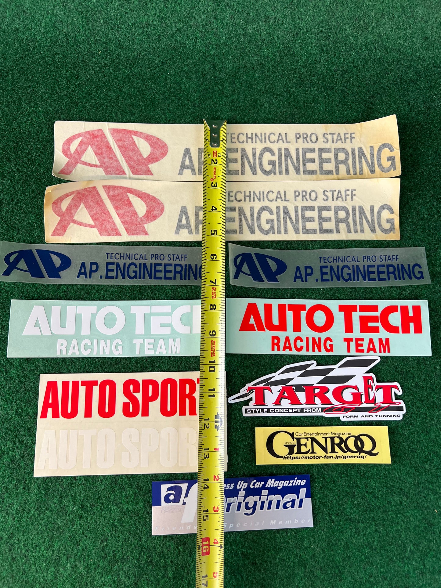 AP Engineering, AUTOTECH, AutoSport, GenroQ, Auto Fashion, Target GT Sticker and Decal Set