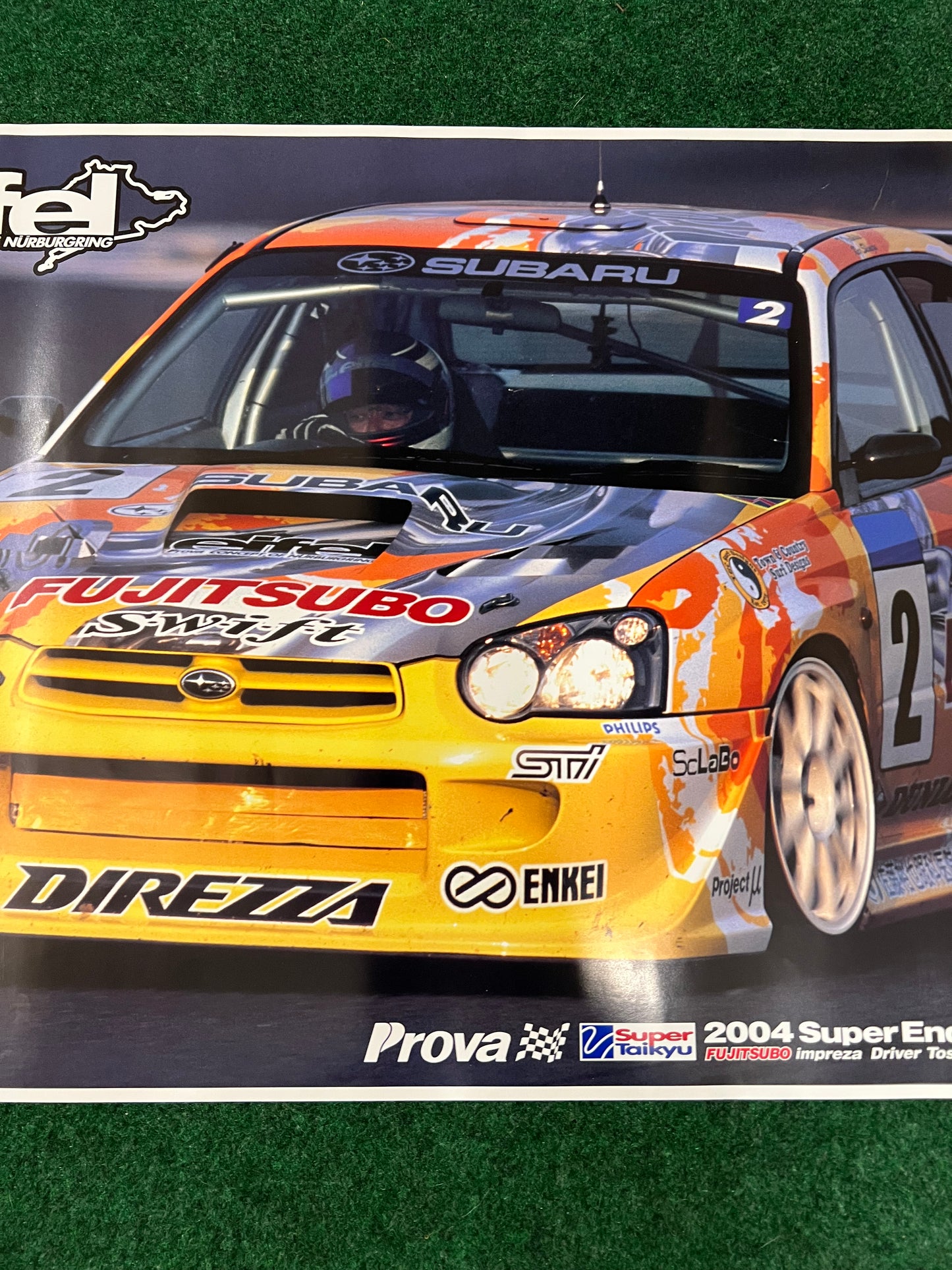 Super Taikyu Fujitsubo 2004 Subaru Impreza WRX STI Race Poster