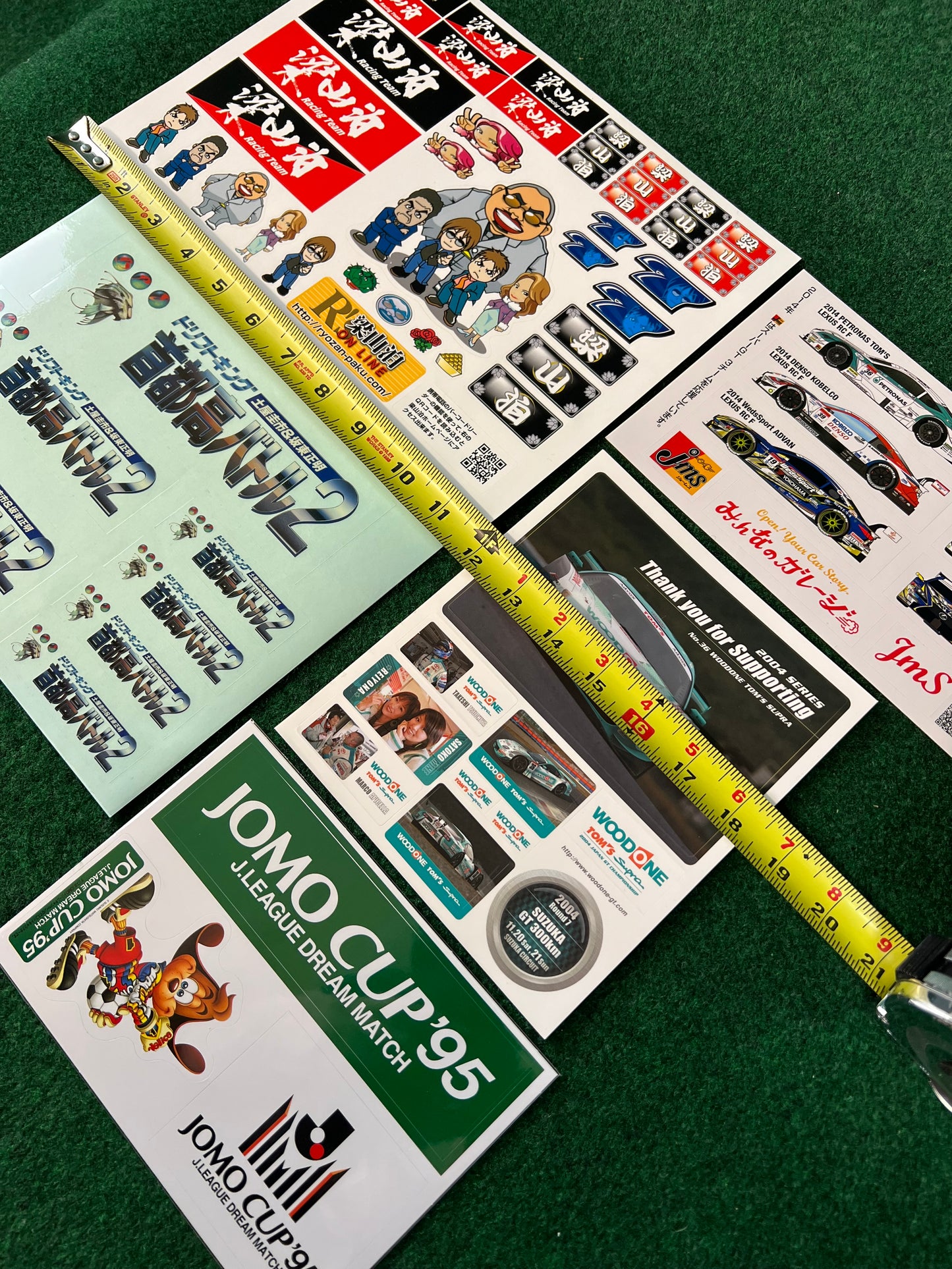 JGTC, SuperGT, JOMO Cup Sticker Sheets Set