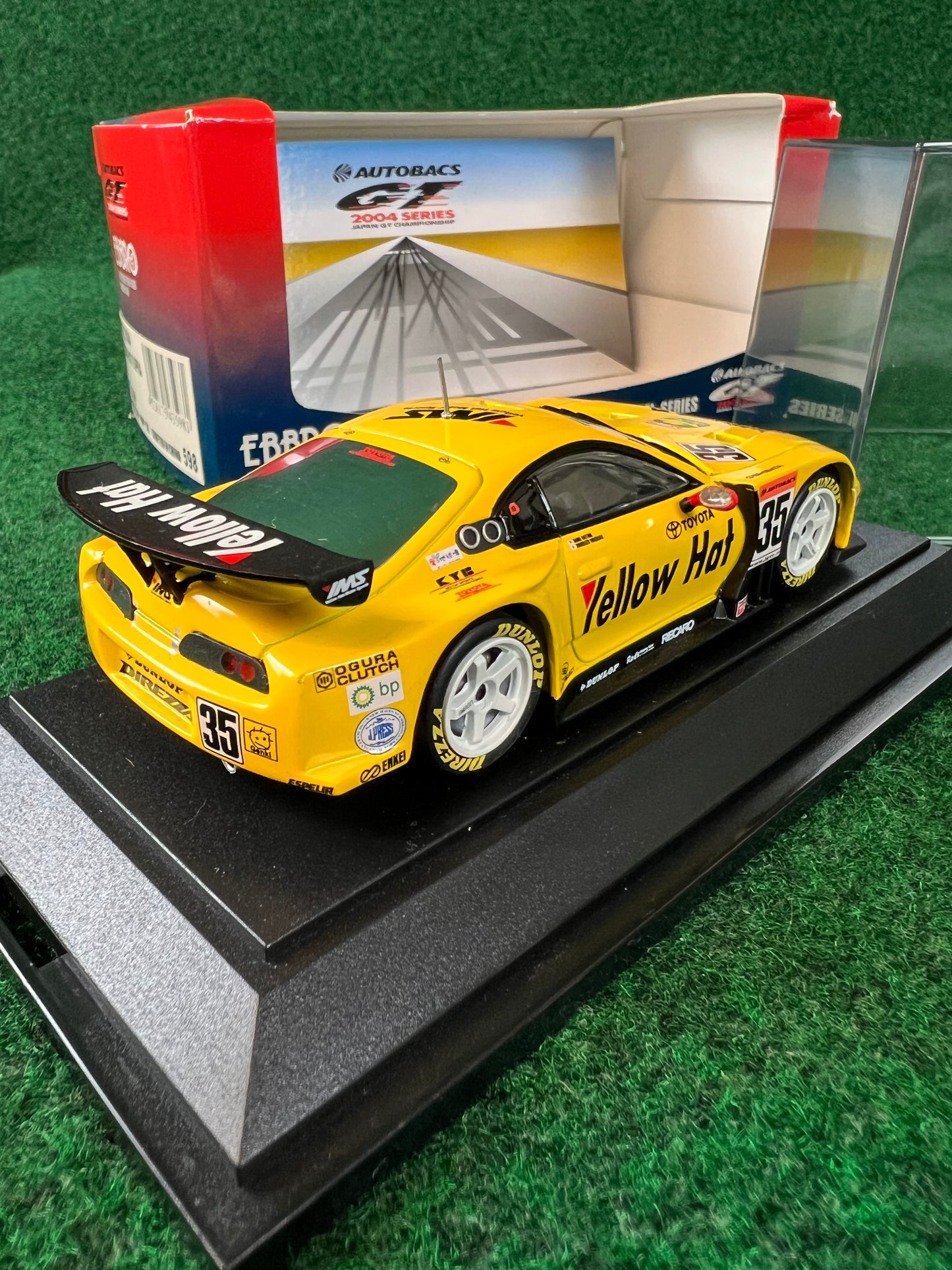 EBBRO - 2004 JGTC Yellow Hat YMS Toyota Supra 1/43 Scale Diecast