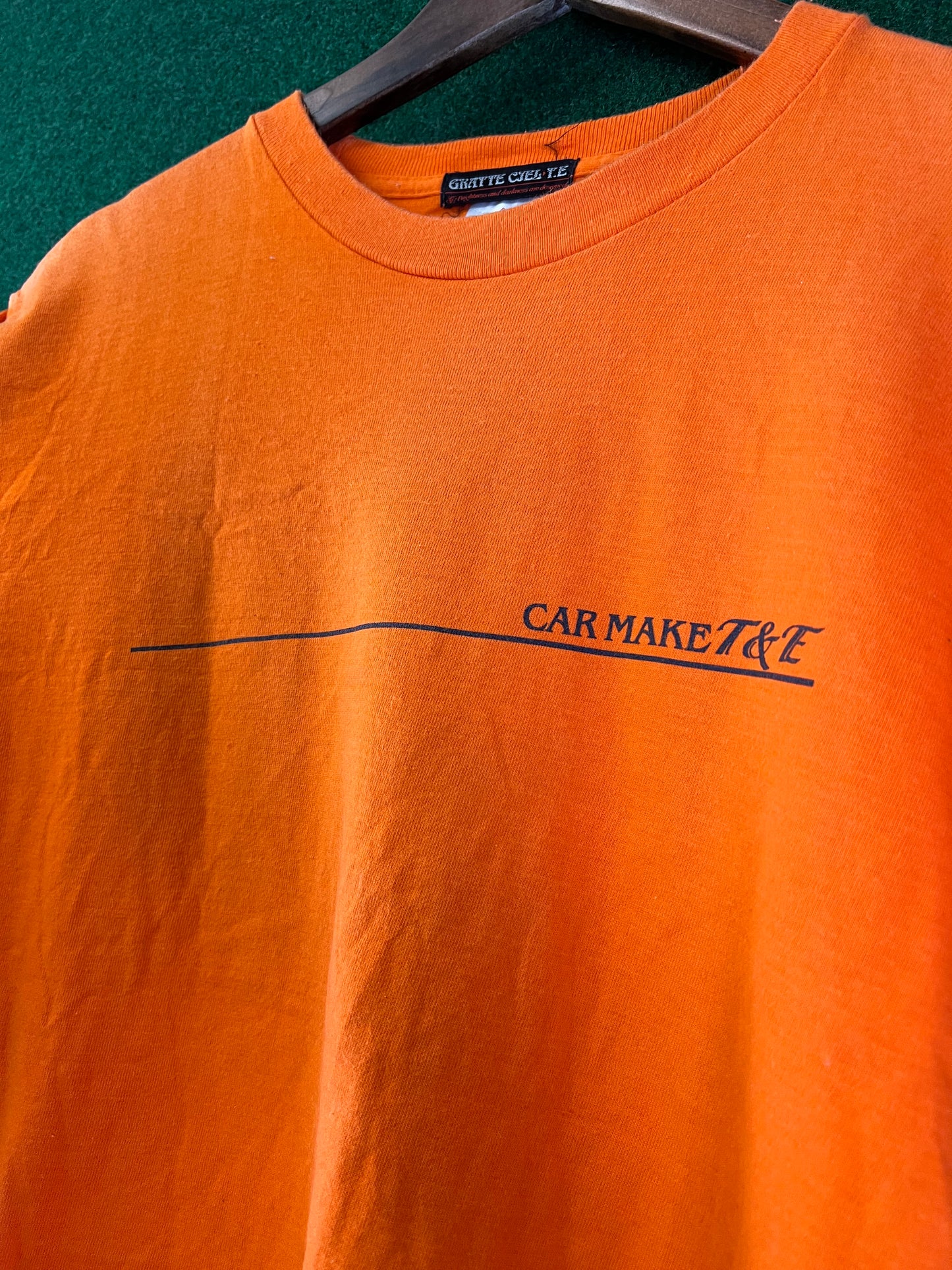 VERTEX - Car Make T&E Vintage Orange T-Shirt