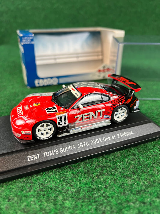 EBBRO - 2002 Zent Tom's Toyota Supra #37 1/43 Scale Diecast