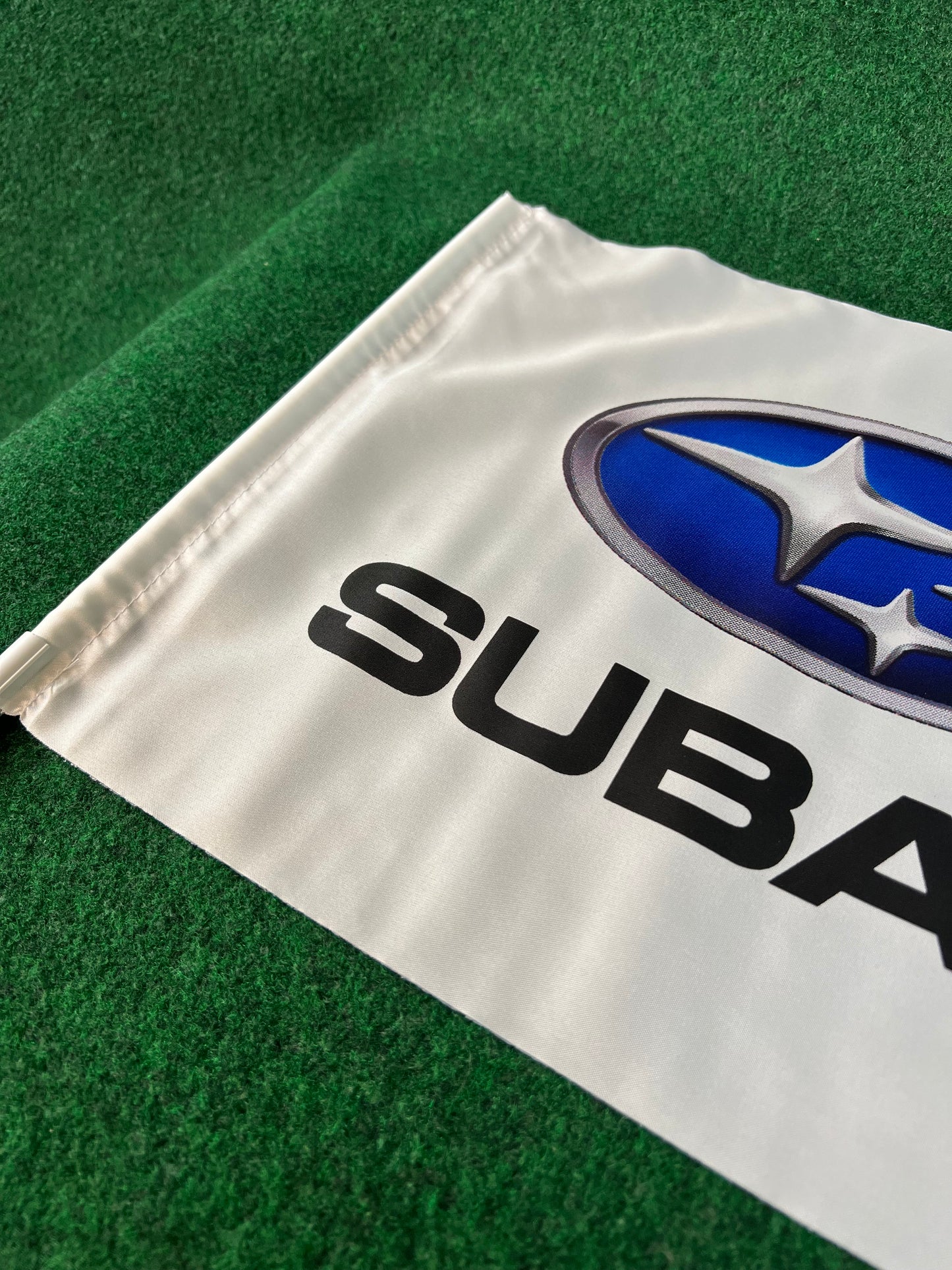 Subaru - Logo and Font Race Day Flag with Pole