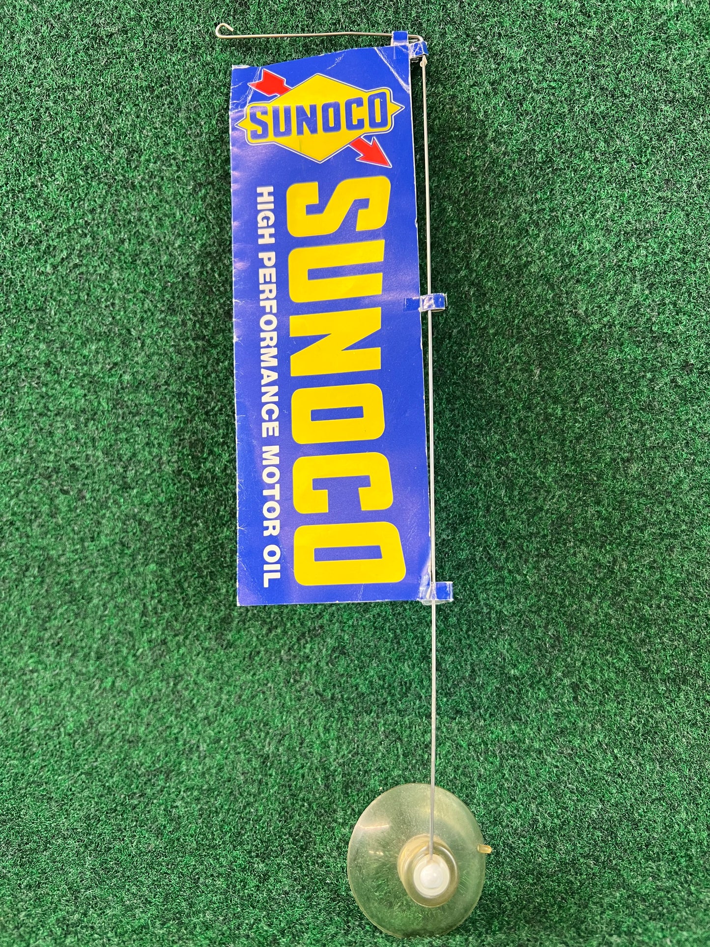 SUNOCO Oil Can Stand and Mini Nobori Advertising Flag