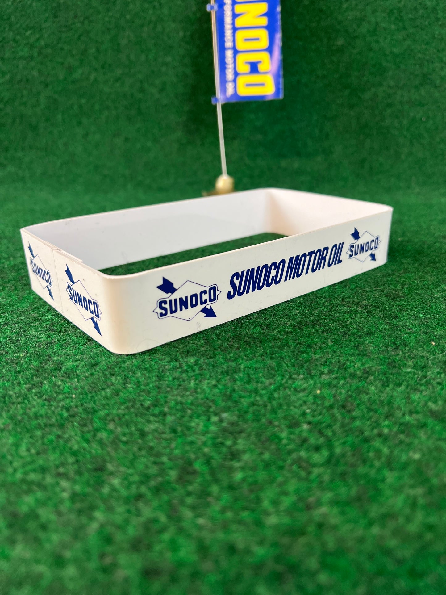 SUNOCO Oil Can Stand and Mini Nobori Advertising Flag