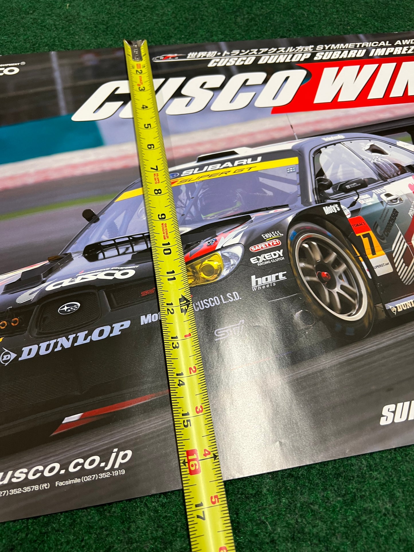 CUSCO Dunlop - SuperGT Subaru Impreza WRX STI Race Poster