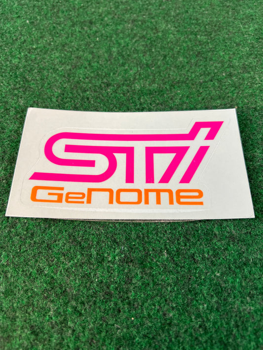 STI Genome - Subaru Technica International Logo Sticker