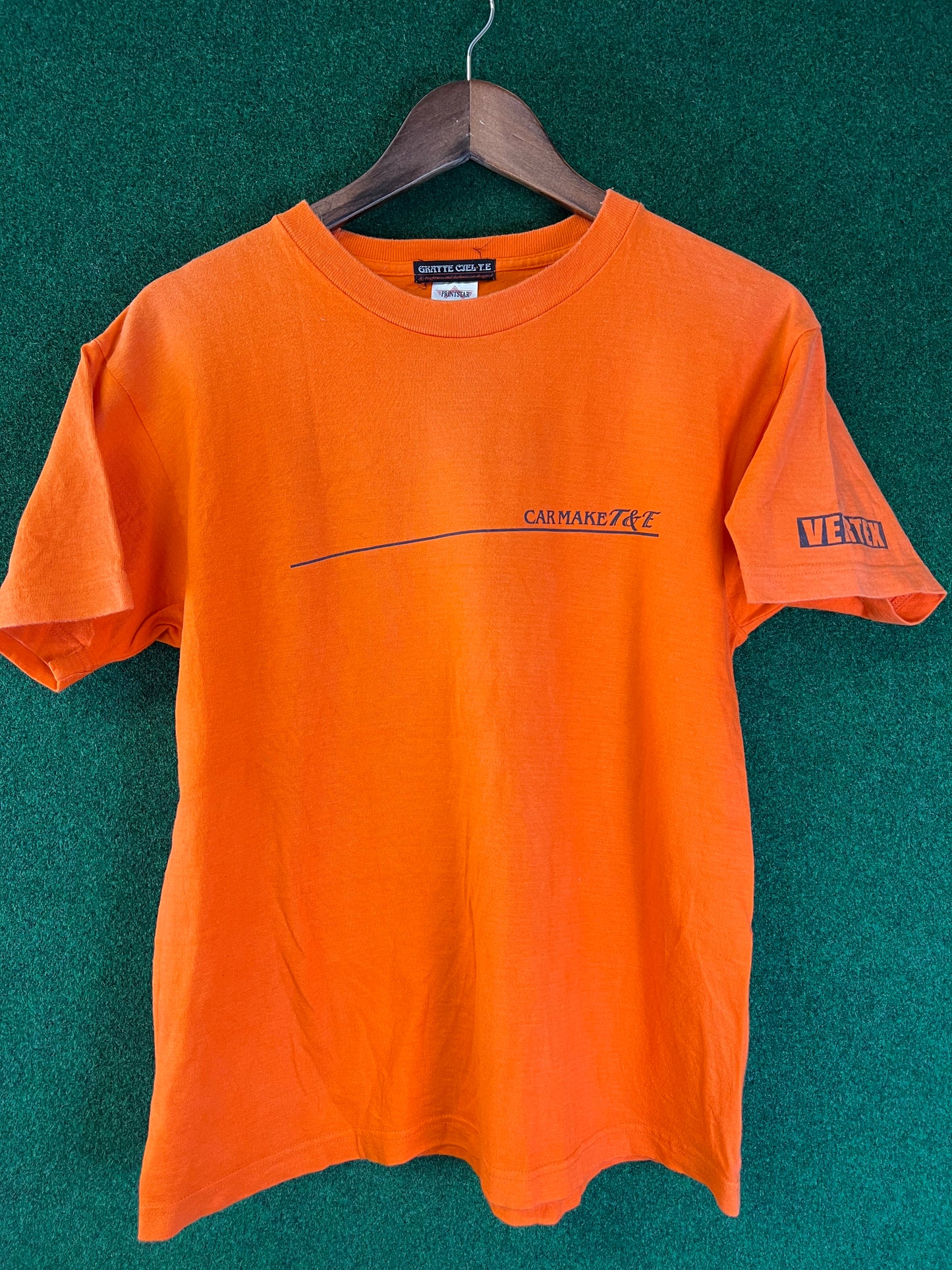 VERTEX - Car Make T&E Vintage Orange T-Shirt