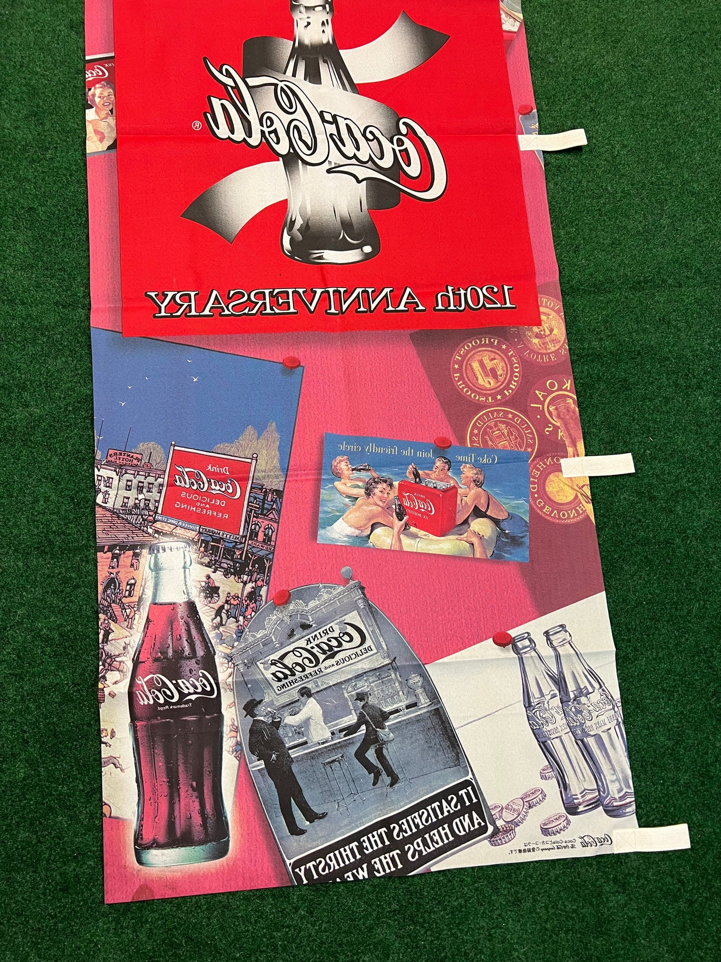 Coca Cola - 120th Anniversary Japanese Market Vintage Advertising Nobori