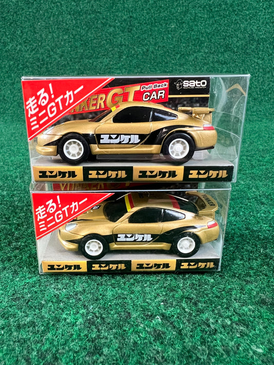 Yunker SATO Super GT Porsche 911 Carrera GT3 -R Mini Pullback Car - Set of 2