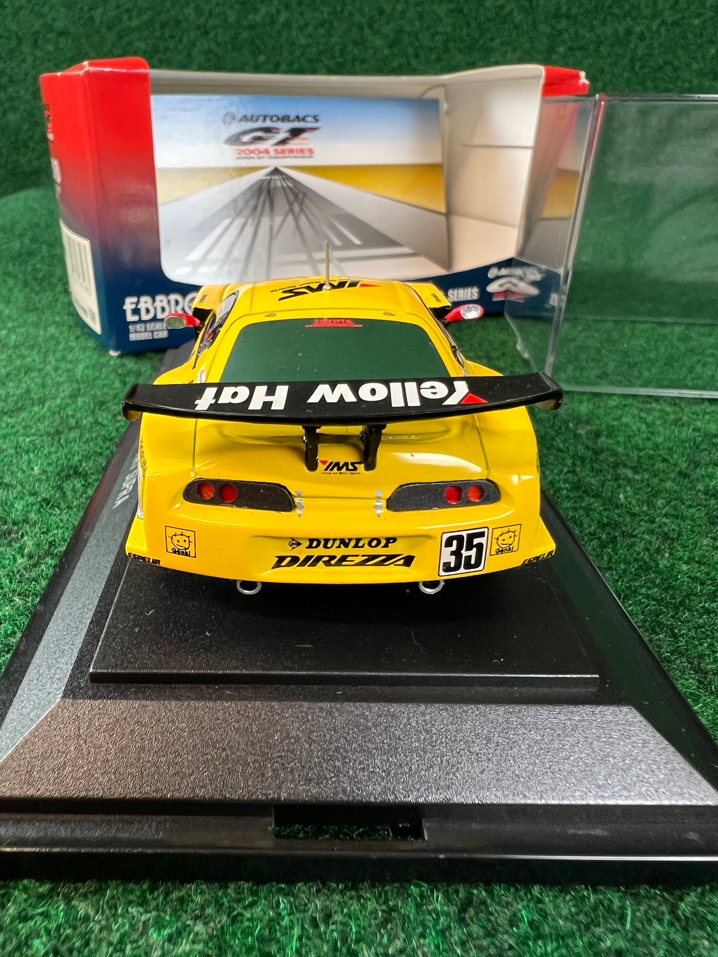 EBBRO - 2004 JGTC Yellow Hat YMS Toyota Supra 1/43 Scale Diecast