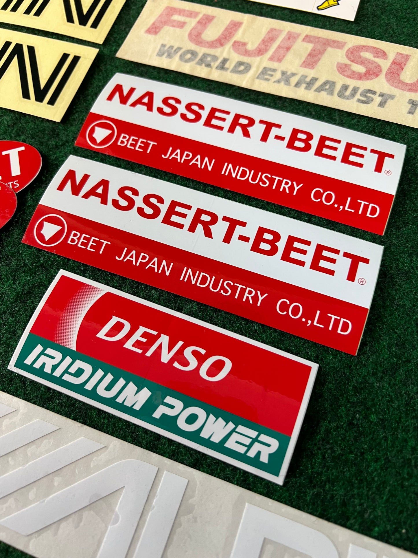 TEIN, Denso, Goodyear, BP, Fujitsubo, ALPINE, BEET Sticker Set