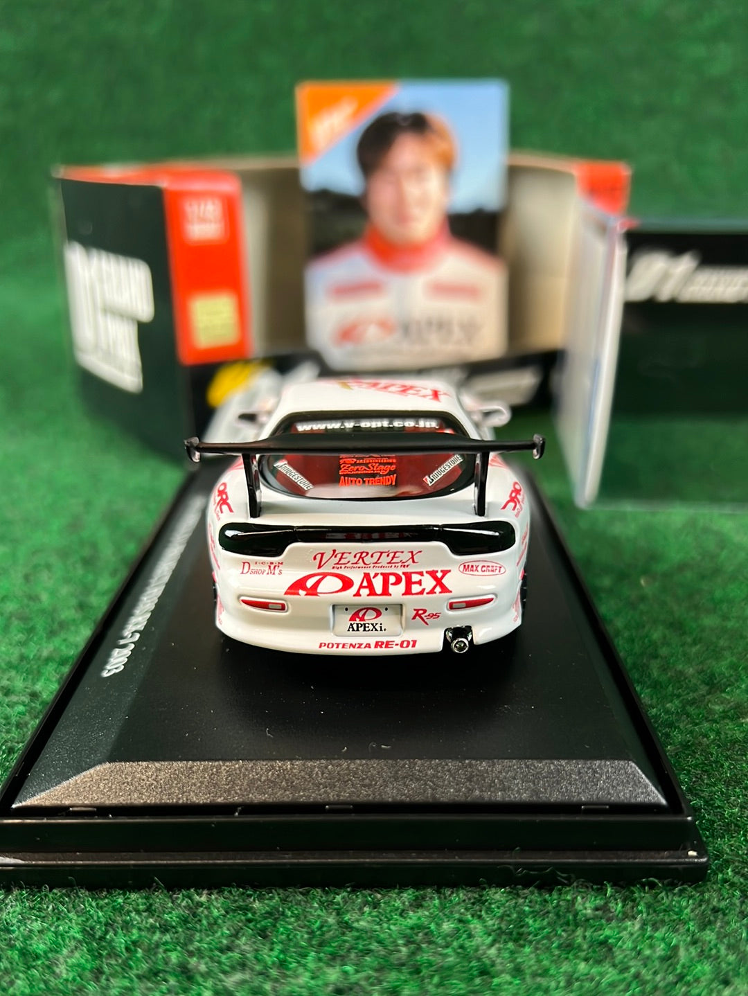 DISM D1 Grand Prix Memorial - 2003 A’pexi Mazda RX-7 1/43 Scale Diecast