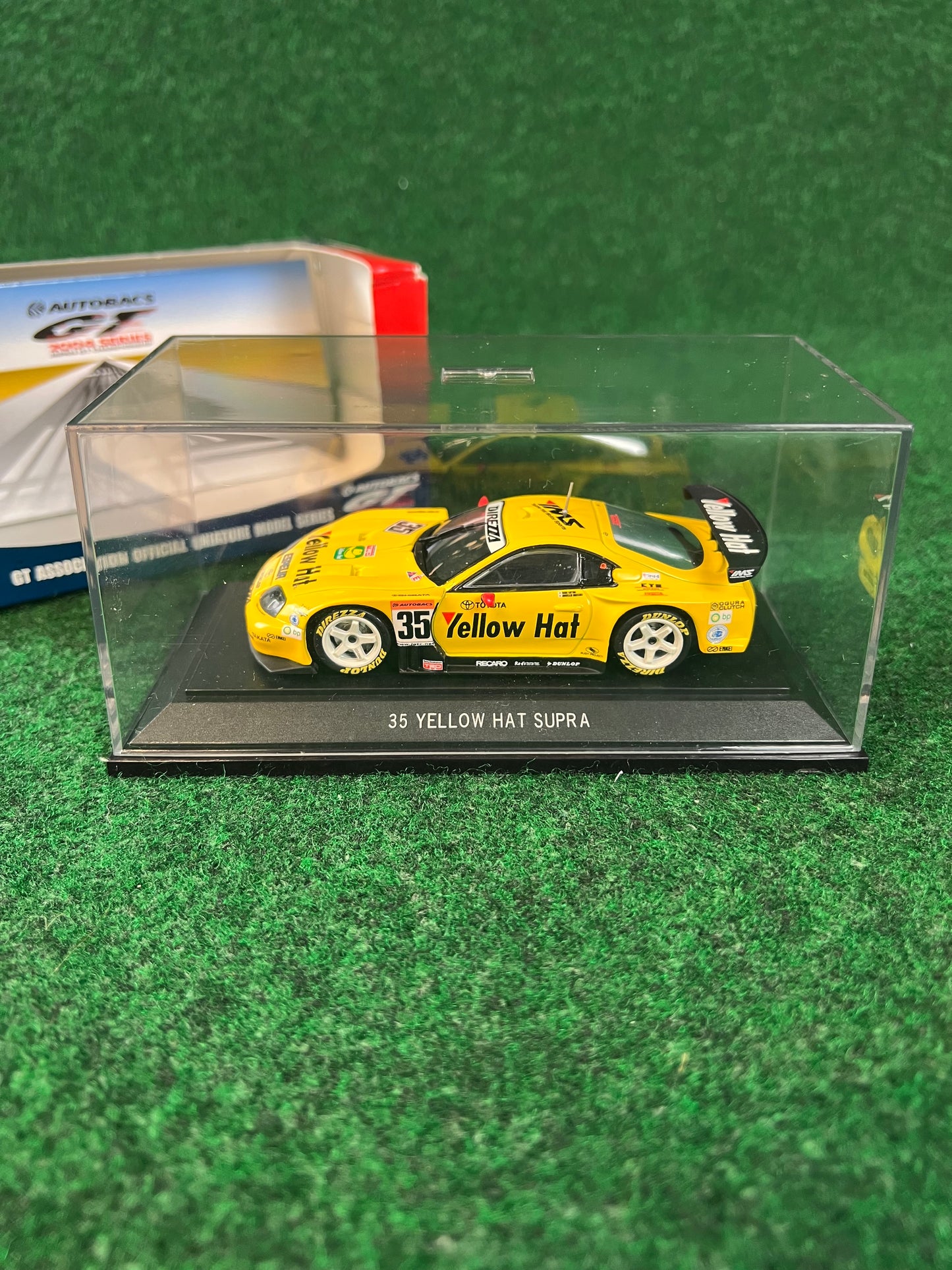 EBBRO - 2004 JGTC Yellow Hat YMS Toyota Supra 1/43 Scale Diecast