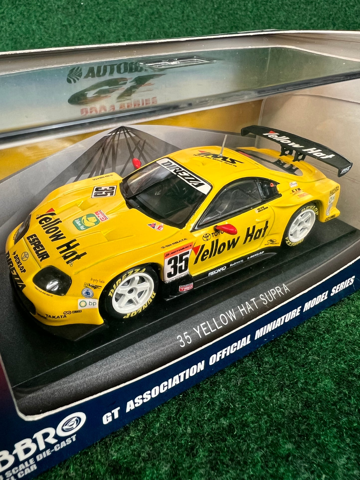 EBBRO - 2004 JGTC Yellow Hat YMS Toyota Supra 1/43 Scale Diecast