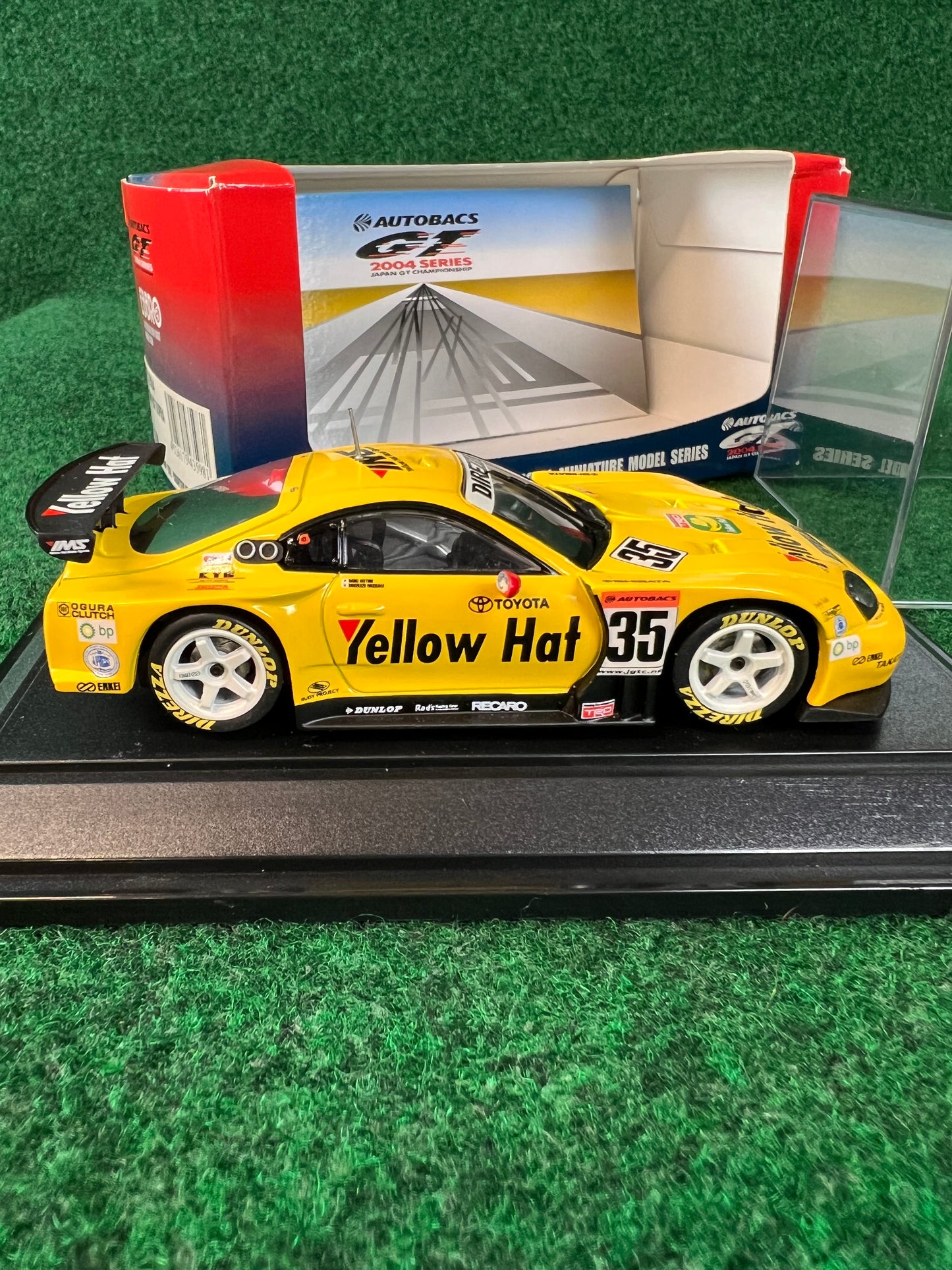 EBBRO - 2004 JGTC Yellow Hat YMS Toyota Supra 1/43 Scale Diecast